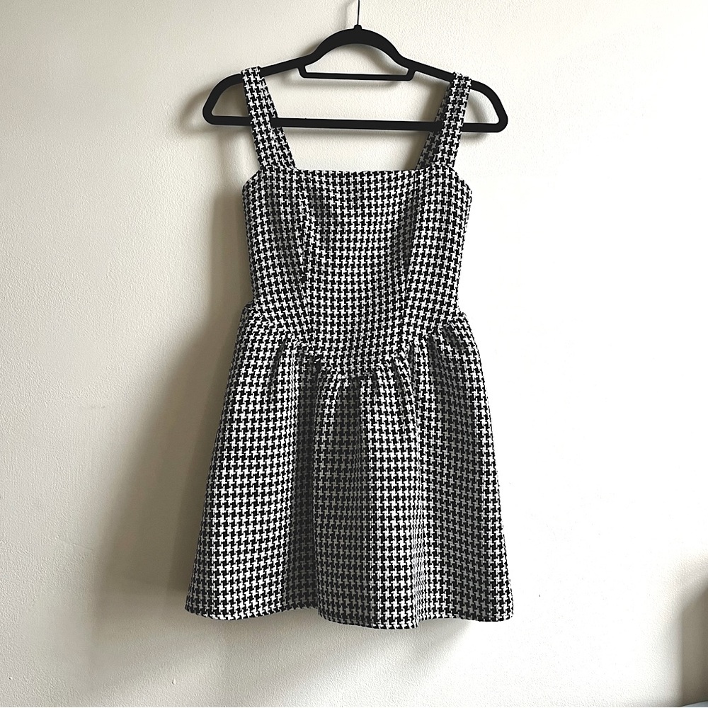 Black and white herringbone dress, XS